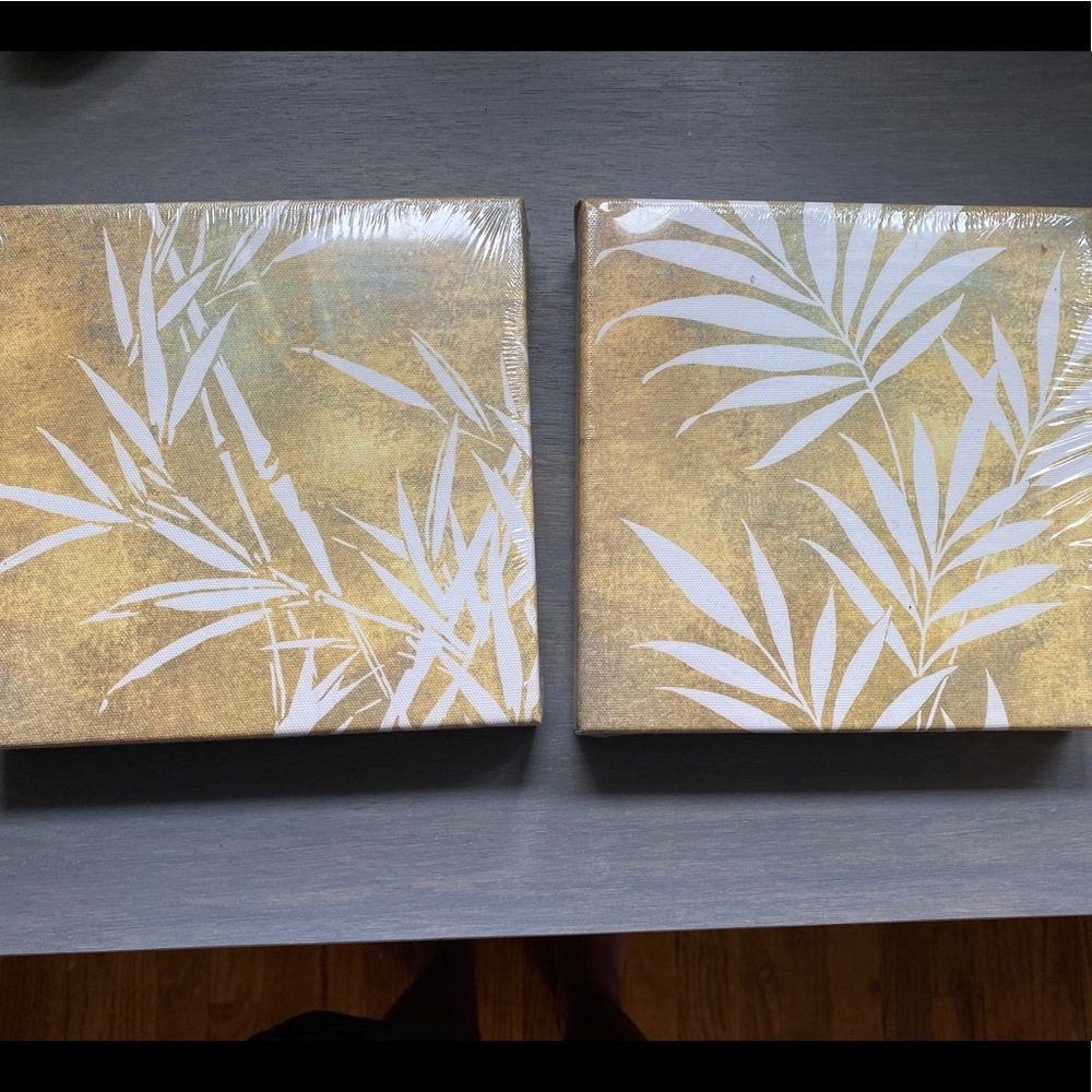 Pair of Wrapped Canvas Wall Art